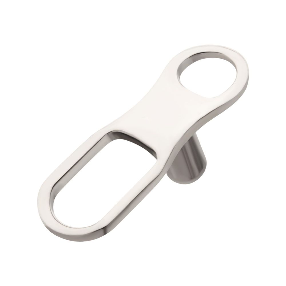 Titanium Internally Threaded with 2 Hole Dermal Anchor Base with 14g Threading