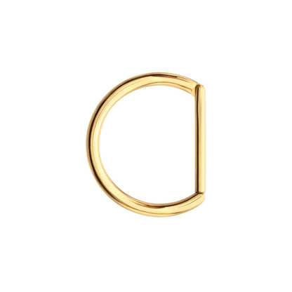 24Kt Gold PVD Titanium D-Ring Clicker