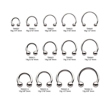 Titanium-Internally Threaded Basic Circular Barbells