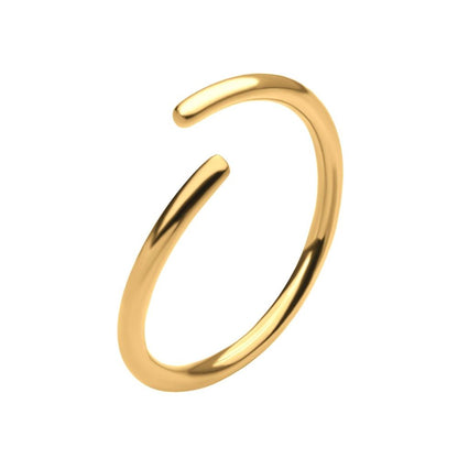 24Kt Gold PVD Titanium Seamless Split Ring