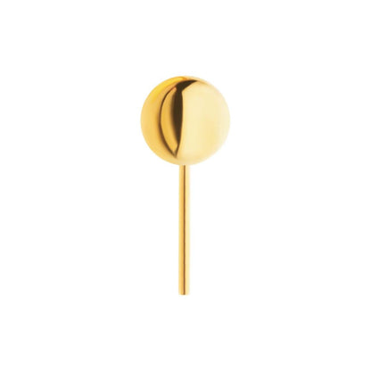 24KT-Gold PVD Titanium Threadless with Ball Top