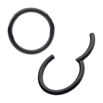 Black PVD Titanium-Basic Hinged Segment Clicker