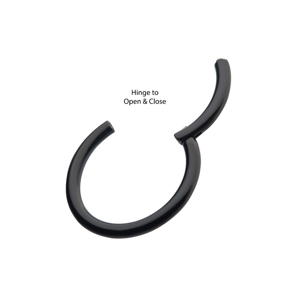Black PVD Titanium-Basic Hinged Segment Clicker