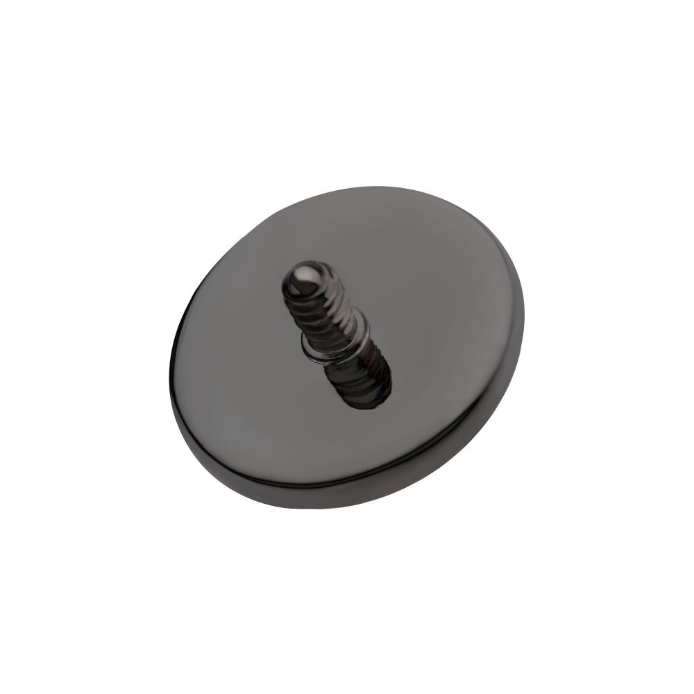 Black PVD Titanium Internally Threaded Hammered Disk Top