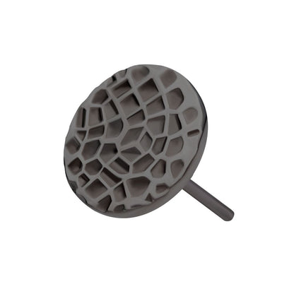 Black PVD Titanium Threadless Hammered Disk Top
