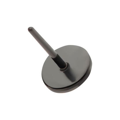 Black PVD Titanium Threadless Hammered Disk Top