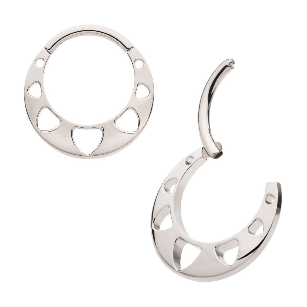 Eye-catching Titanium 5-Cluster Hinged Clicker for Distinctive Style ...