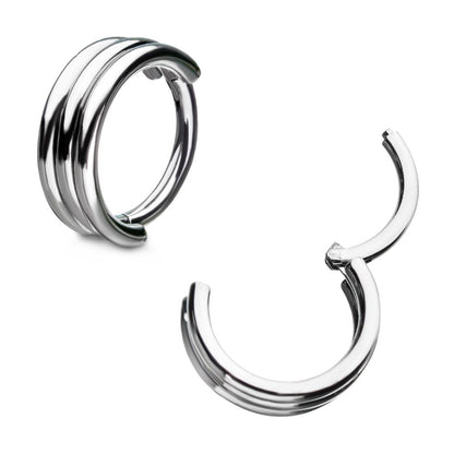 Titanium with Triple Stack Design Side Facing Hinged Segment Clicker