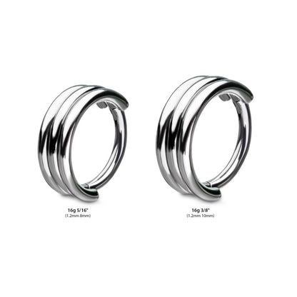 Titanium with Triple Stack Design Side Facing Hinged Segment Clicker