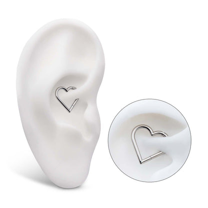 Titanium Heart Shape Hinged Segment Clicker
