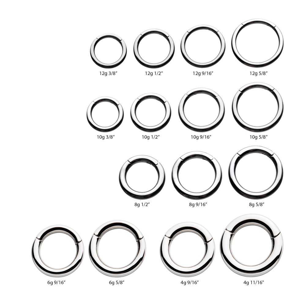 Titanium Hinged Segment Clicker (12g to 4g)