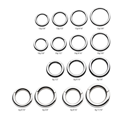 Titanium Hinged Segment Clicker (12g to 4g)