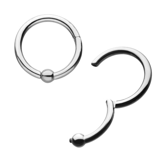 Titanium with 3mm Ball Hinged Segment Ring