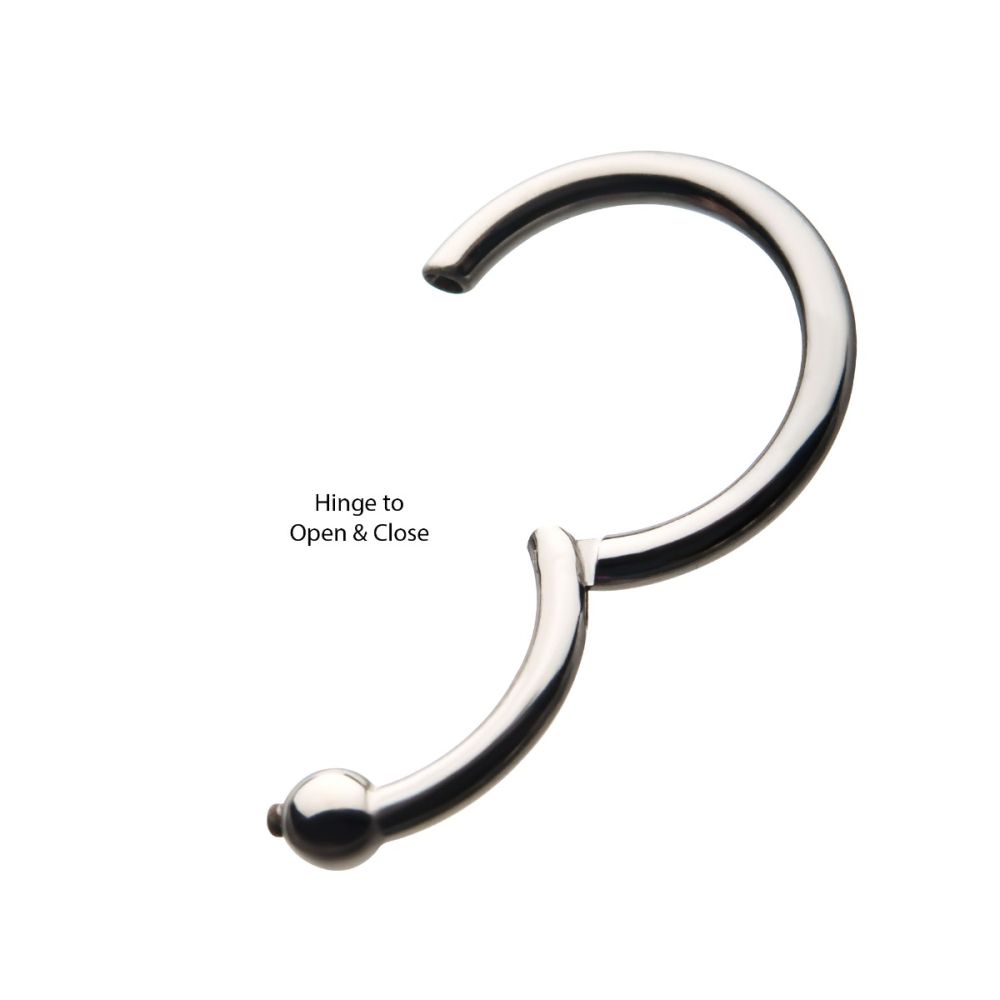 Titanium with 3mm Ball Hinged Segment Ring