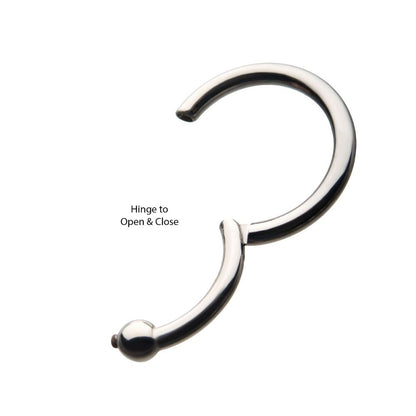 Titanium with 3mm Ball Hinged Segment Ring