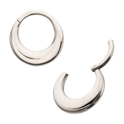 Titanium Sleek Dome Septum Front Facing Hinged Segment Clicker