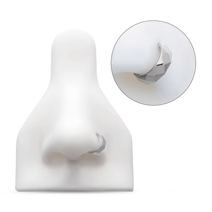 Titanium Diamond Cut Pattern Side Facing Hinged Segment Clicker