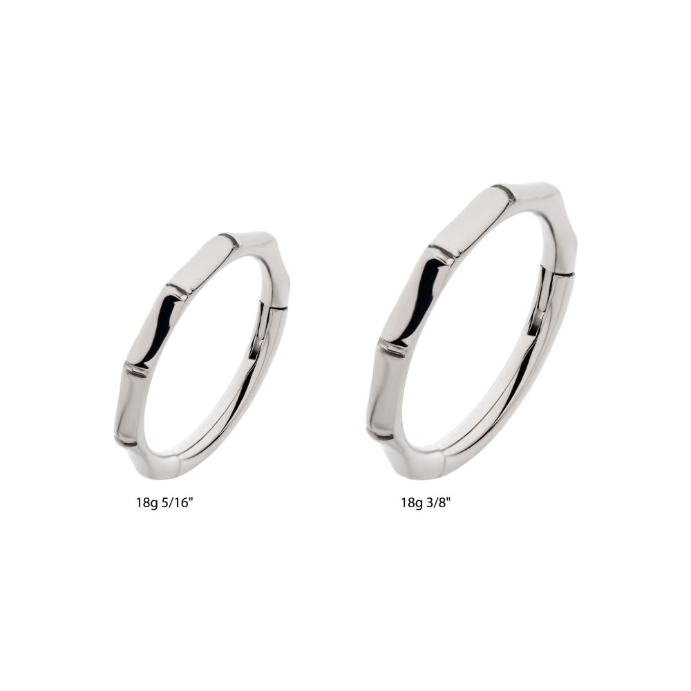 Titanium Bamboo Design Side Facing Hinged Segment Clicker