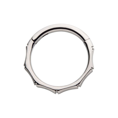 Titanium Bamboo Design Side Facing Hinged Segment Clicker