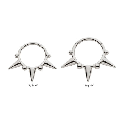 Titanium Spike Design Front Facing Hinged Segment Clicker