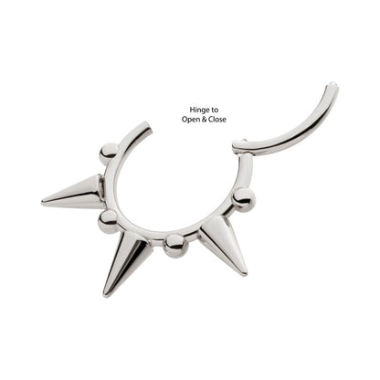 Titanium Spike Design Front Facing Hinged Segment Clicker