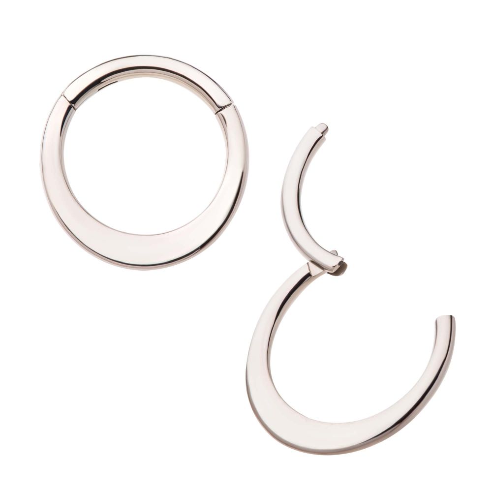 Flat Bar Titanium Front Facing Hinged Segment Clicker