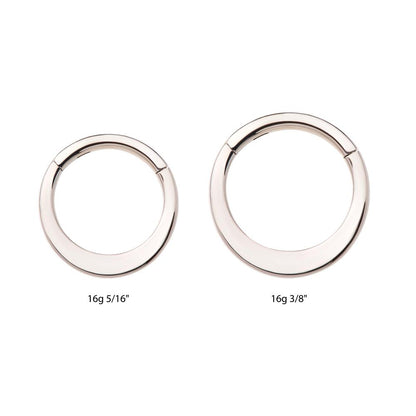 Flat Bar Titanium Front Facing Hinged Segment Clicker