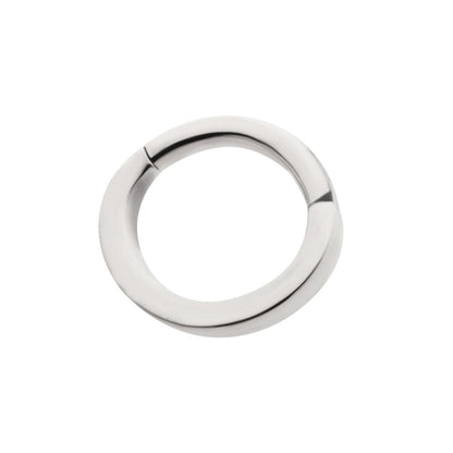 16g Titanium Oval Shape Hinged Segment Clicker (for Rook Piercing)