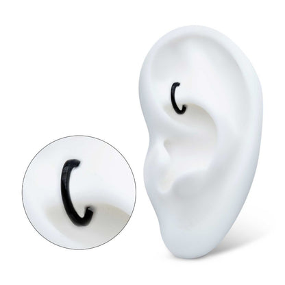 Black PVD Titanium Oval Shape Hinged Segment Clicker