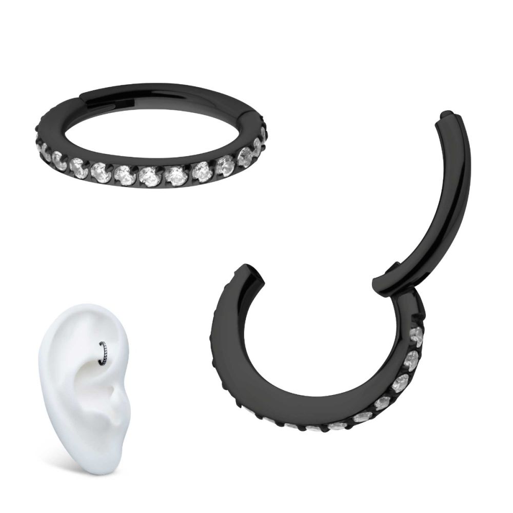 Cozy 16g Gold PVD Titanium Clicker for Rook Piercing – Z-Edge