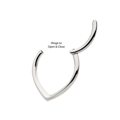 Titanium Teardrop  Hinged Segment Clicker
