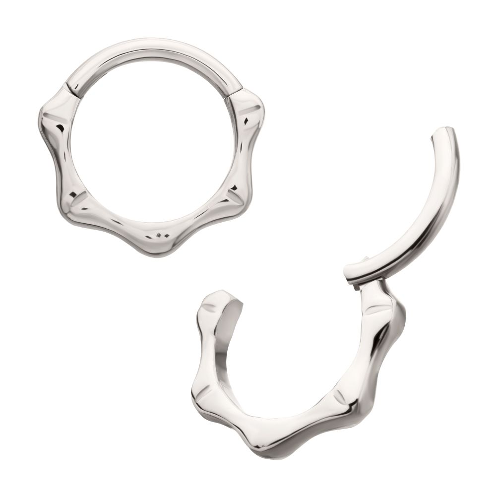 Titanium Bone Shaped Front Facing Hinged Segment Clicker