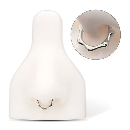 Titanium Bone Shaped Front Facing Hinged Segment Clicker