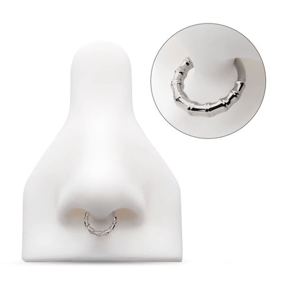 Titanium Bamboo Design Front Facing Hinged Segment Clicker
