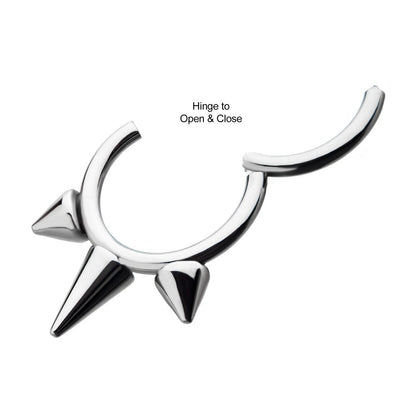 Titanium 3-Spike Hinged Segment Clicker