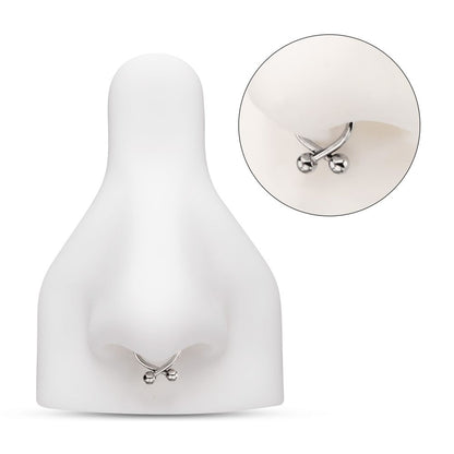 Titanium Twister Ball Hinged Segment Hoop Clicker