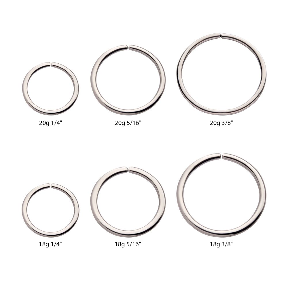 Titanium-Seamless Split Ring