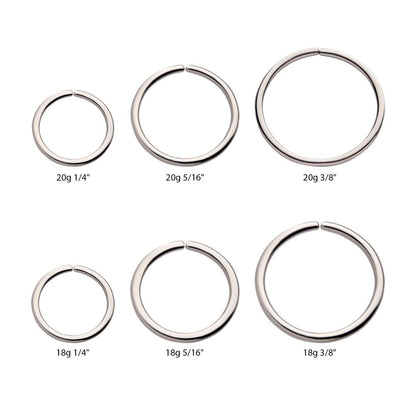 Titanium-Seamless Split Ring