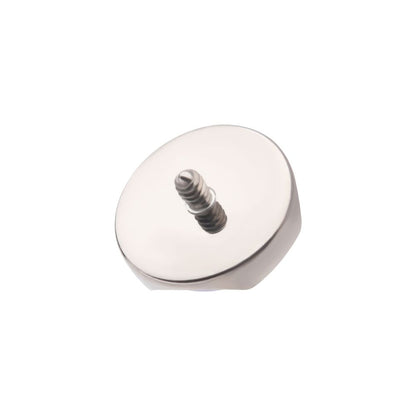 Titanium Internally Threaded with Prong Set Semi-Bezel Opal Low Profile Top