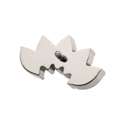 Titanium-Internally Threaded with Prong Set 5-Cluster Marquise Stones Fan Shape Top