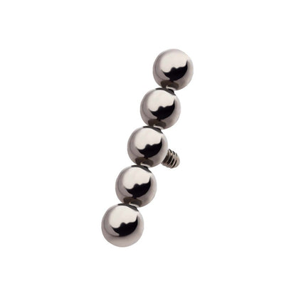 Titanium Internally Threaded 5-Bead Cluster Top