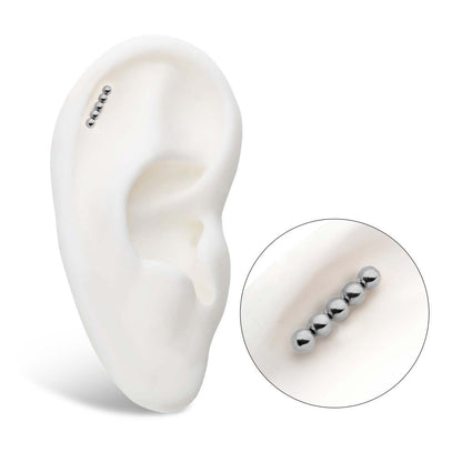 Titanium Internally Threaded 5-Bead Cluster Top