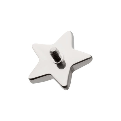 Titanium Internally Threaded Hammered Star Top