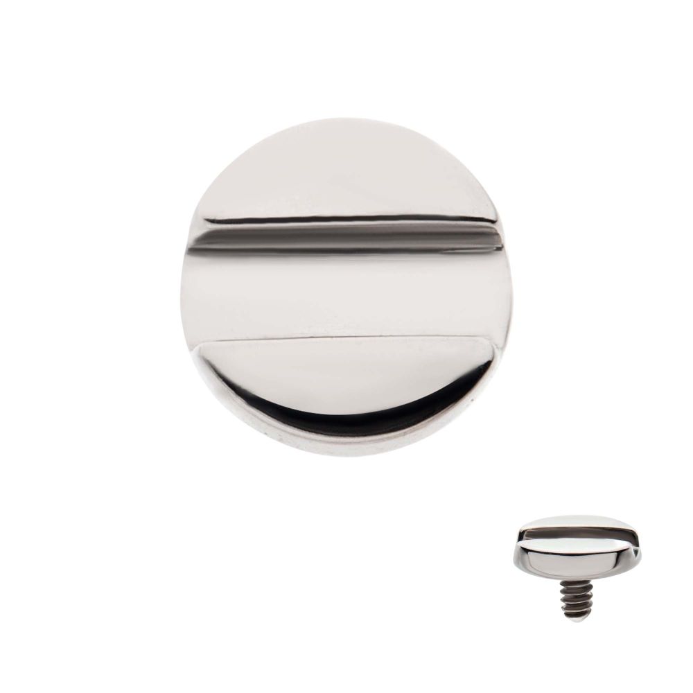 Titanium Internally Threaded Slotted Screw Top