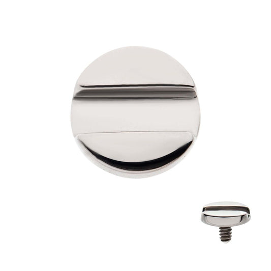 Titanium Internally Threaded Slotted Screw Top