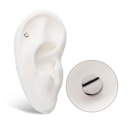 Titanium Internally Threaded Slotted Screw Top