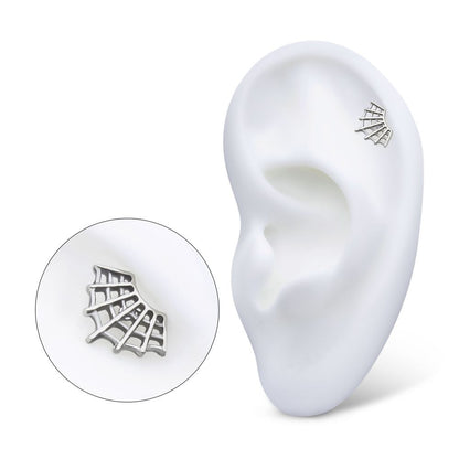 Titanium Internally Threaded Fan Shape Spiderweb Top