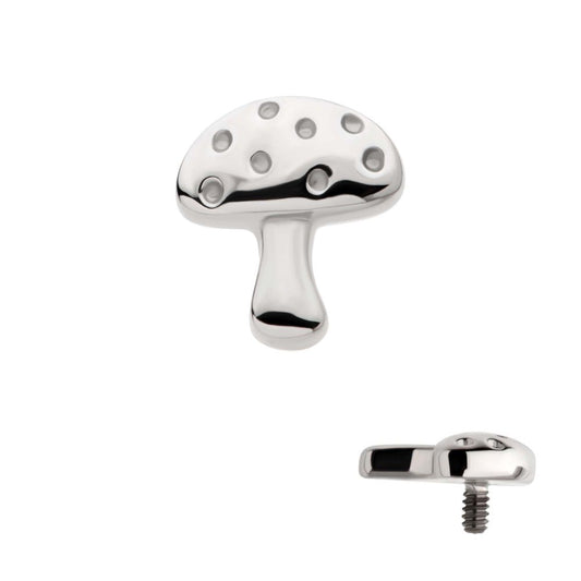 Titanium Internally Threaded Mushroom Top