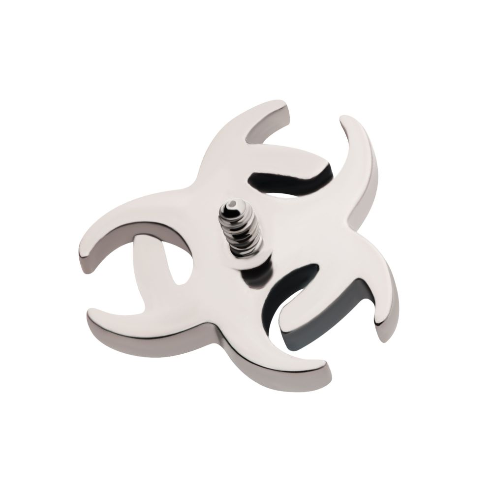 Titanium Internally Threaded Biohazard Top