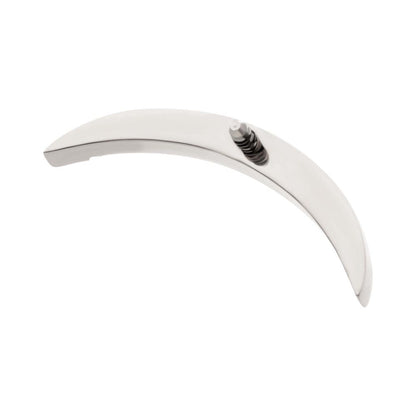 Titanium Internally Threaded Multicolor CZ Curved Bar Top